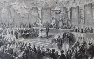 Illustration d'une séance solennelle